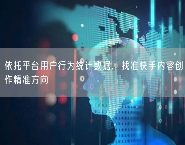 依托平台用户行为统计数据,找准快手内容创作精准方向