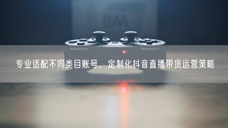 专业适配不同类目账号,定制化抖音直播带货运营策略