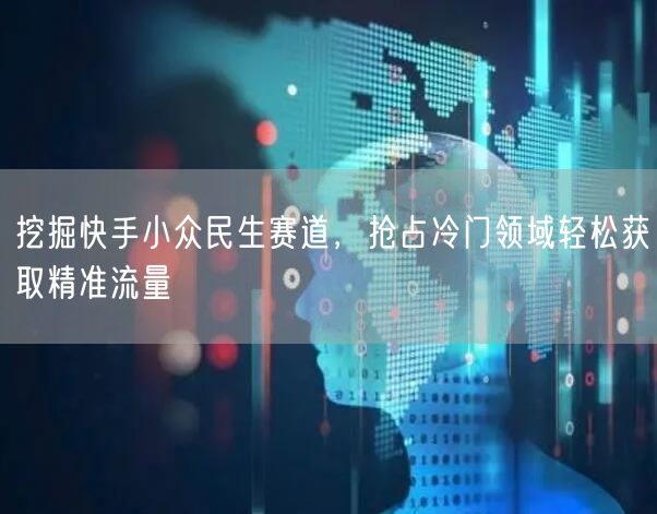 快手小众赛道掘金：民生领域精准引流新路径