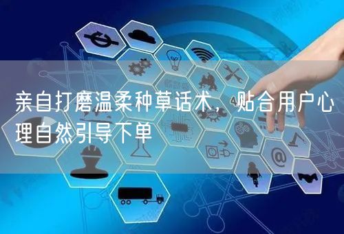 亲自打磨温柔种草话术，贴合用户心理自然引导下单