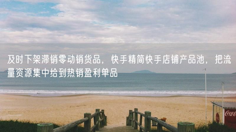 快手店铺优化：下架滞销品，集中流量给热销盈利单品