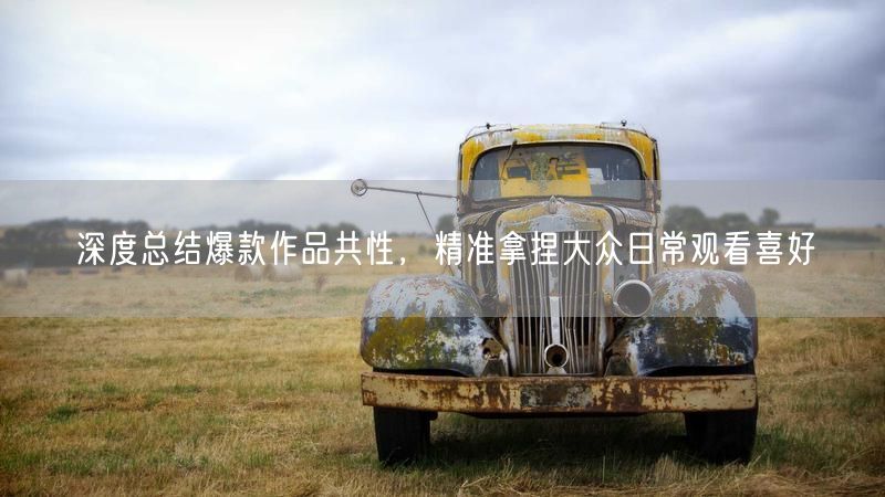 深度总结爆款作品共性,精准拿捏大众日常观看喜好