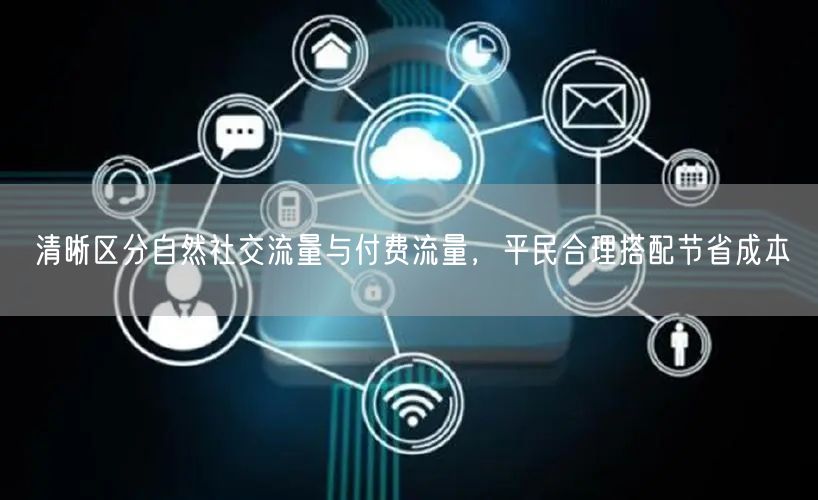 清晰区分自然社交流量与付费流量，平民合理搭配节省成本