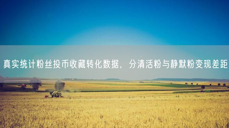 真实统计粉丝投币收藏转化数据，分清活粉与静默粉变现差距