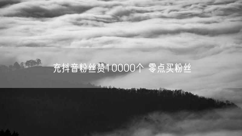 充抖音粉丝赞10000个 零点买粉丝