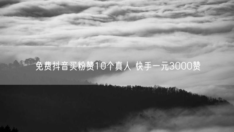 免费抖音买粉赞10个真人 快手一元3000赞