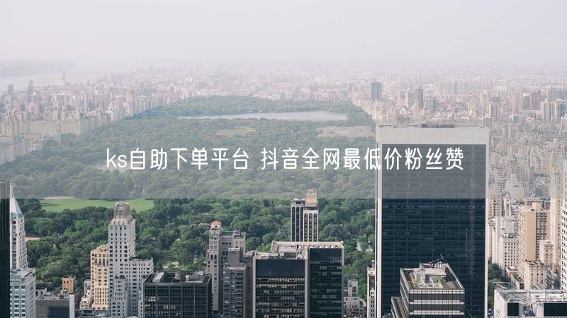 ks自助下单平台 抖音全网最低价粉丝赞