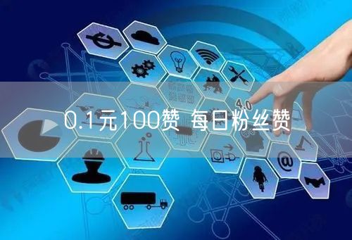 0.1元100赞 每日粉丝赞