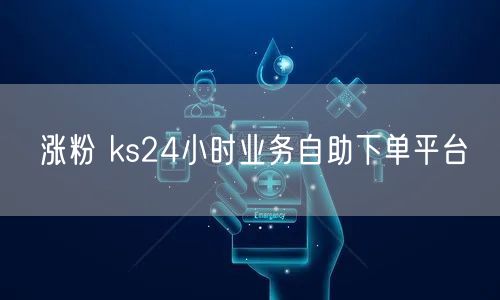 涨粉 ks24小时业务自助下单平台