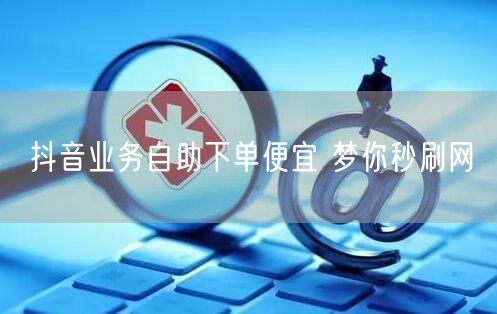抖音业务自助下单便宜 梦你秒刷网