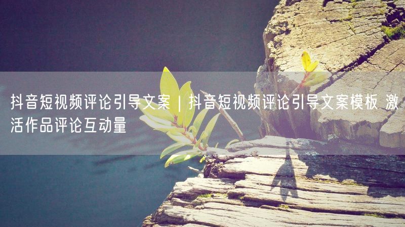 抖音短视频评论引导文案：实操经验激活评论互动量避踩坑