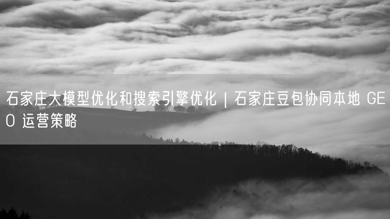 石家庄大模型优化和搜索引擎优化｜石家庄豆包协同本地 GEO 运营策略