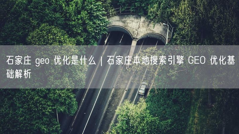 石家庄 geo 优化是什么|石家庄本地搜索引擎 GEO 优化基础解析